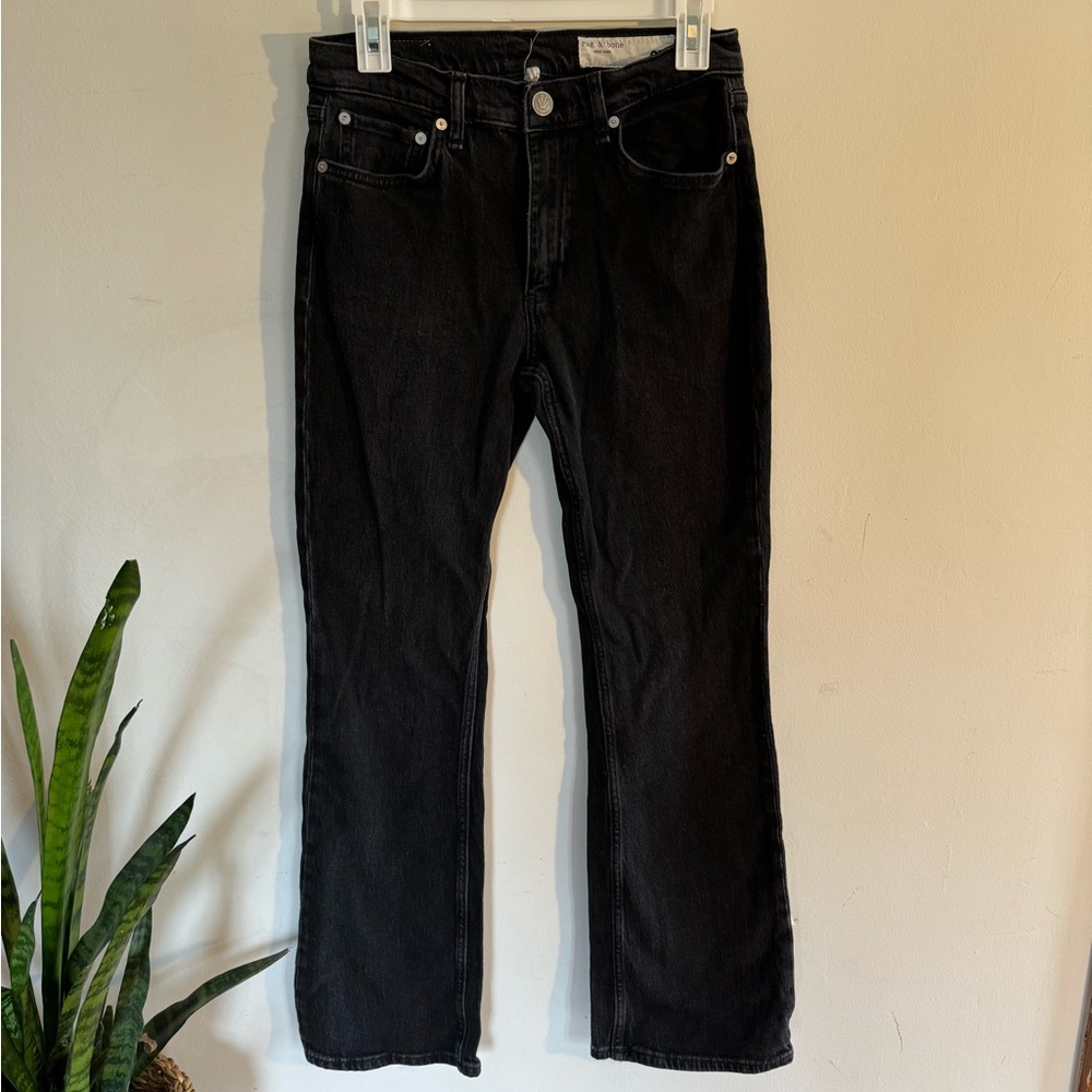 Rag & Bone Peyton Midrise Bootcut Black Jeans